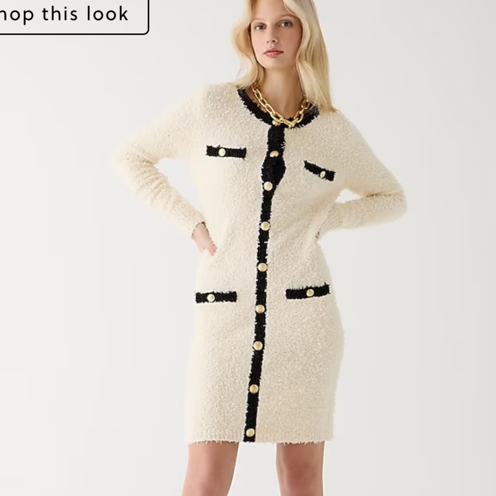 J.Crew Textured mini sweater-dress
